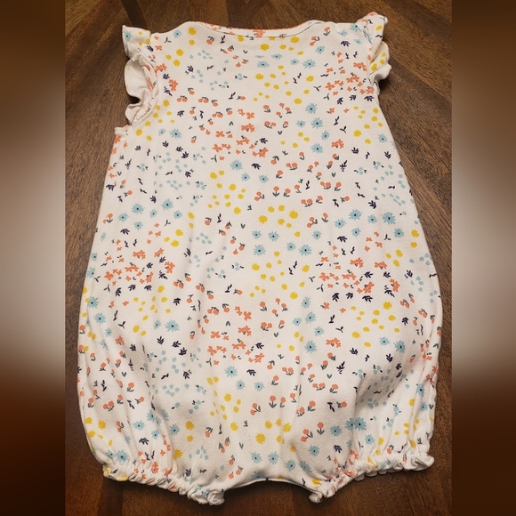 Simple Joys By Carters 3 Piece Romper Set Peach, Gray, and White Size 24 Months - Picture 15 of 15